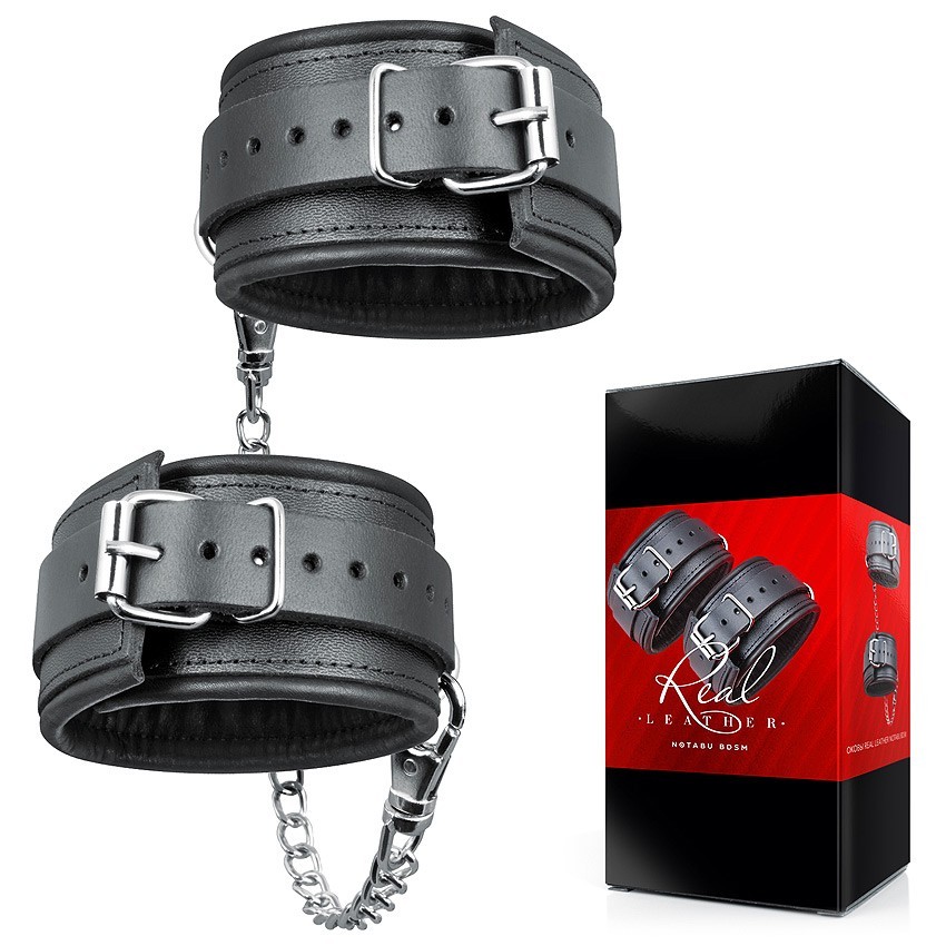 ОКОВЫ кожа, цвет чёрный арт. NTB-80708