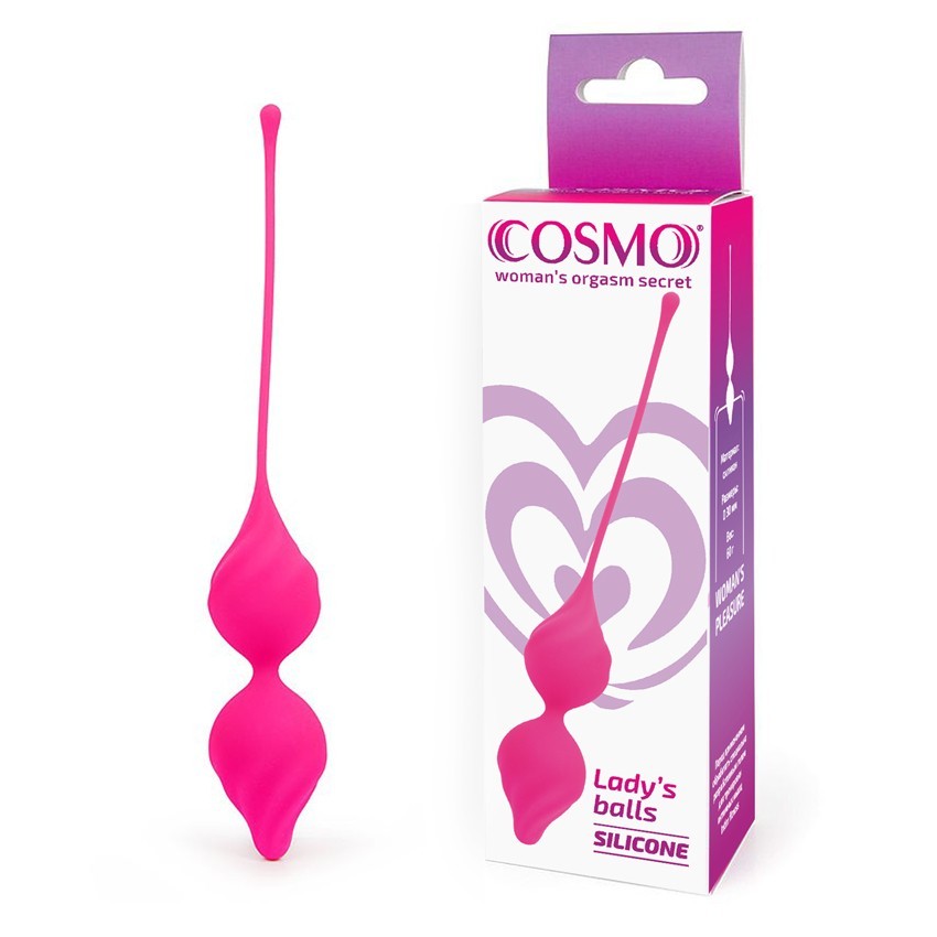 ШАРИКИ ВАГИНАЛЬНЫЕ D 30 мм, вес 60 г, цвет ярко-розовый арт. CSM-23134