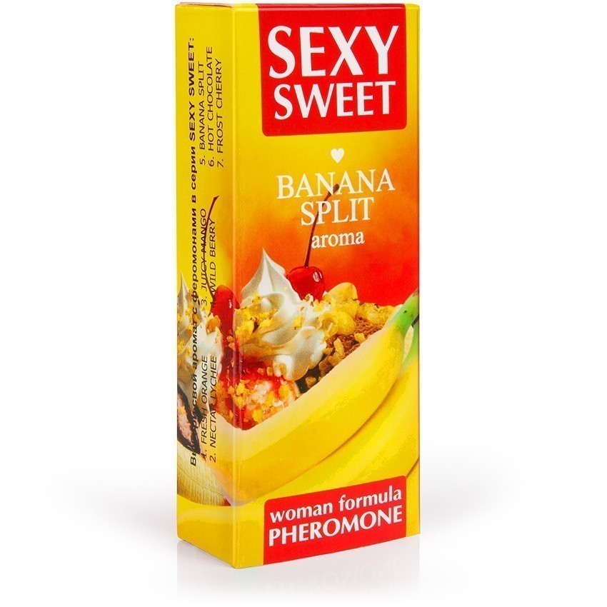 Парфюмированное средство для тела SEXY SWEET BANANA SPLIT с феромонами 10 мл арт. LB-16125