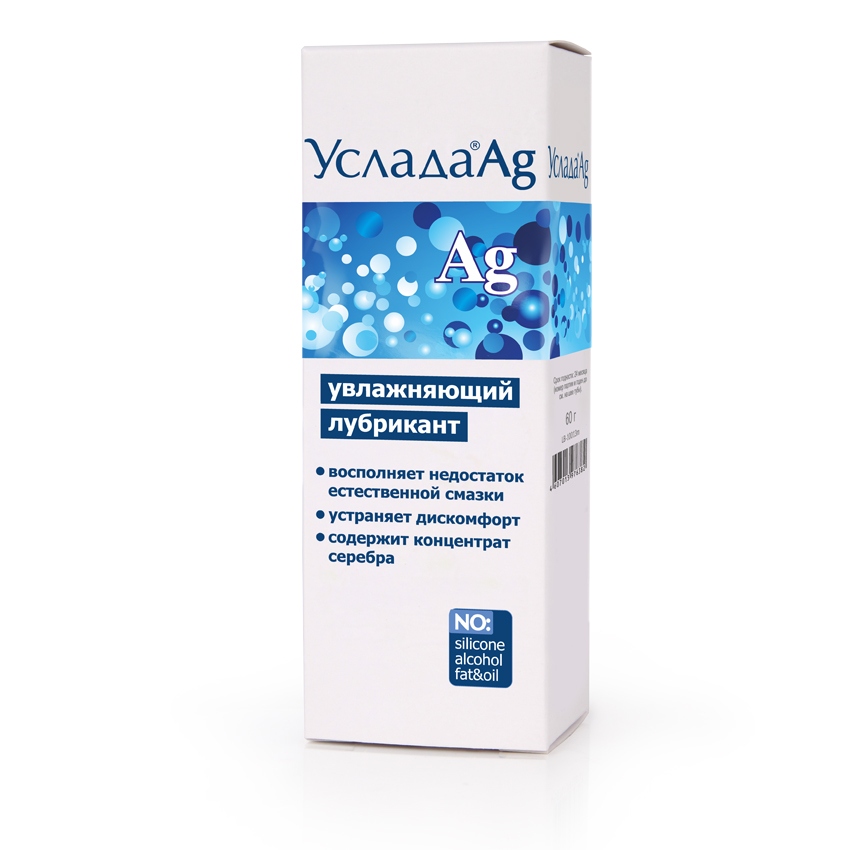 Лубрикант увлажняющий Услада ® Ag по ТУ 21.20.23-006-25074123-2020 60 г арт. LB-10013m