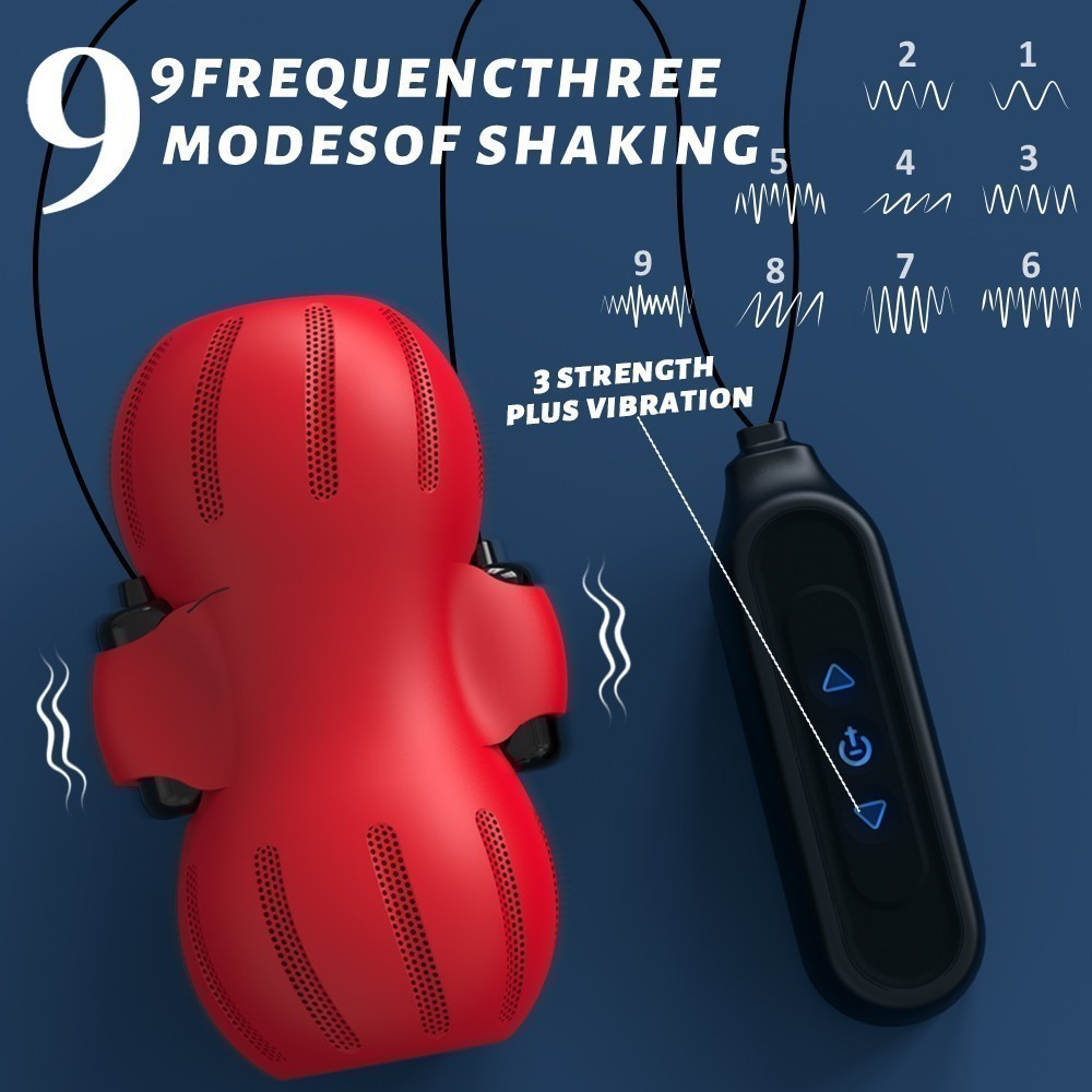 МАСТУРБАТОР С ВИБРАЦИЕЙ вес 197 г, 9 режимов вибрации, 3 скорости арт. SHD-S355-2