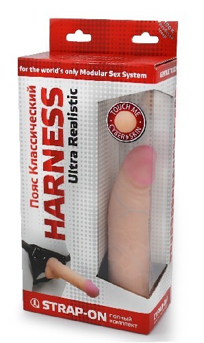 Фаллоимитатор на трусиках HARNESS, L 175 мм D 38 мм арт. 730703