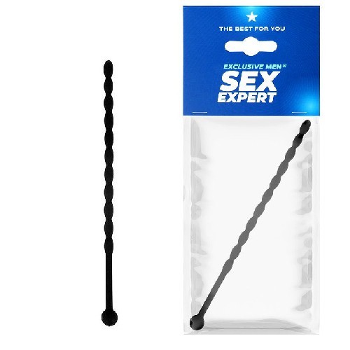 СТИМУЛЯТОР УРЕТРАЛЬНЫЙ L 155 мм D 6 мм, цвет чёрный арт. SEM-55133