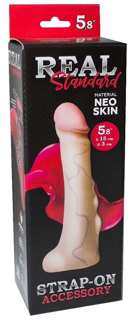 Насадка REAL STANDART, L 150 мм D 30 мм, киберкожа арт. 864903