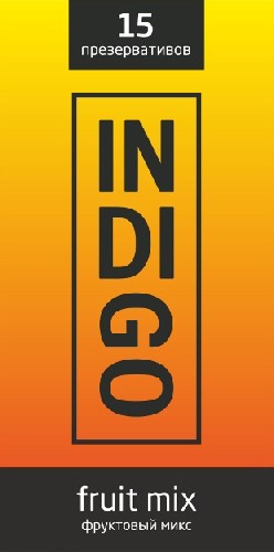 ПРЕЗЕРВАТИВЫ INDIGO FRUITMIX № 15 (ФРУКТОВЫЙ МИКС С АРОМАТОМАМИ), 15 штук