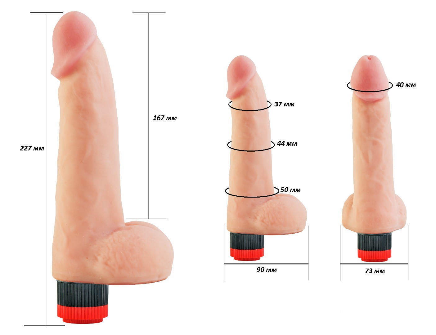 Вибратор реалистик HUMAN COPY, L 160 мм D 45 мм киберкожа арт. 602803