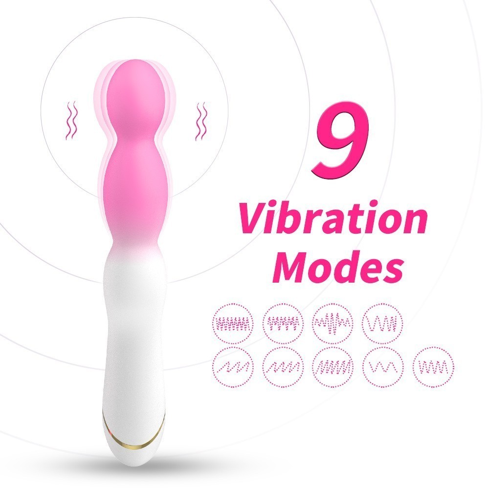 ВИБРОМАССАЖЁР L 215 мм D 33 мм, 9 режимов вибрации арт. USK-V24