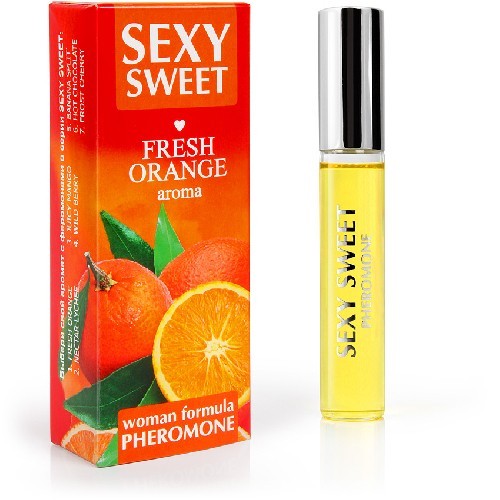 Парфюмированное средство для тела SEXY SWEET FRESH ORANGE с феромонами 10 мл арт. LB-16124