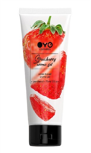 Гель ароматизированный на водной основе OYO AROMA GEL Strawberry 75 мл., арт. OYO-STR