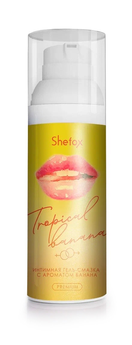 Интимная гель-смазка Shefox Premium «Тропический банан» - 50 мл.