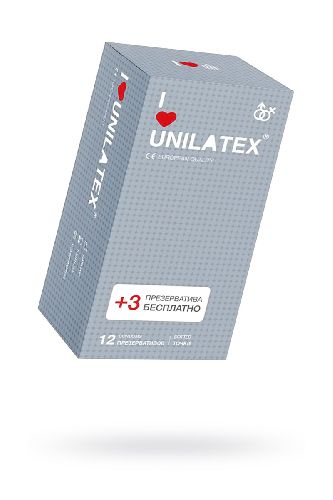 ПРЕЗЕРВАТИВЫ UNILATEX "DOTTED" с точечной поверхностью, 12 шт., арт. 3020