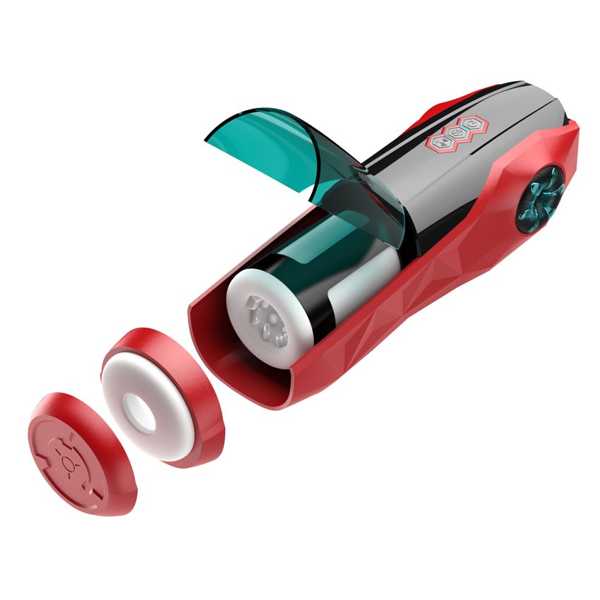 МАСТУРБАТОР С ВИБРАЦИЕЙ 10 возвратно-поступательных движений, 10 режимов ротации, голосовое сопровождение, L 310 мм D 90 мм, вес 860 г арт. RS-62002