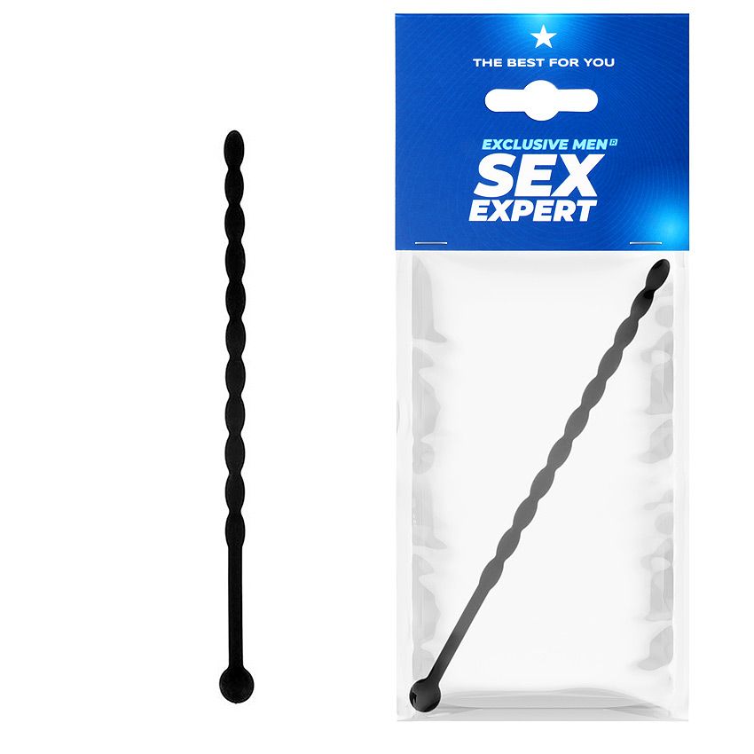 СТИМУЛЯТОР УРЕТРАЛЬНЫЙ L 155 мм D 6 мм, цвет чёрный арт. SEM-55133 купить оптом, с доставкой по России