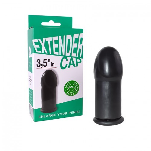 НАСАДКА-УДЛИНИТЕЛЬ ЛАТЕКСНЫЙ "СИТАБЕЛЛА" С УСИКАМИ L 3,5" (9 см) черная артикул 3232