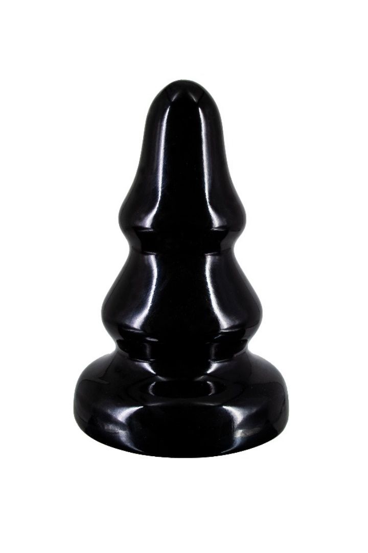 ПЛАГ-МАССАЖЕР ДЛЯ ПРОСТАТЫ BLACK MAGNUM 17 В ЛАМИНАТЕ L 160/125 мм, D 72,7 мм, цвет чёрный арт. 421700