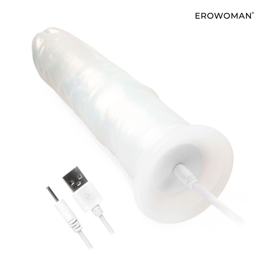 ВИБРОМАССАЖЁР L рабочей части 190 мм D 42 мм, 10 режимов вибрации, 4 режима подсветки, дистанционный пульт арт. LET-14007