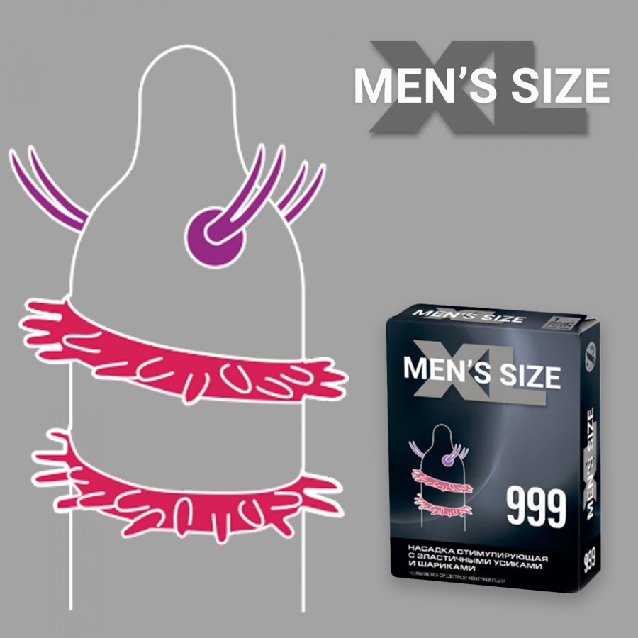 НАСАДКА СТИМУЛИРУЮЩАЯ SITABELLA MEN SIZE 999 арт. 1448