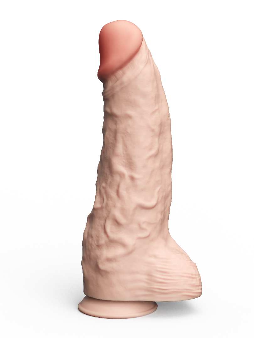 ФАЛЛОИМИТАТОР СУПЕРГИГАНТ С ПРИСОСКОЙ В ЛАМИНАТЕ L 420 мм D 115 мм арт. 958500