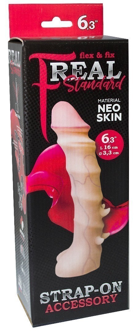 Насадка REAL STANDART, L 160 мм D 33 мм, киберкожа арт. 865103