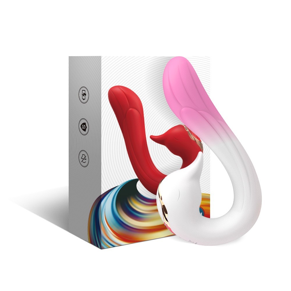 ВИБРОМАССАЖЁР L рабочей части 180 мм D 33 мм, 9 режимов вибрации, 9 режимов работы стимулятора клитора арт. USK-V22