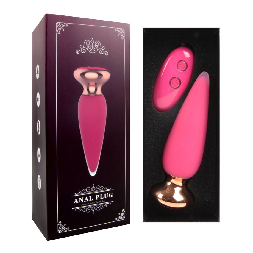 ВИБРОМАССАЖЁР L рабочей части 95 мм D 34 мм, 10 режимов вибрации, дистанционный пульт арт. MY-610