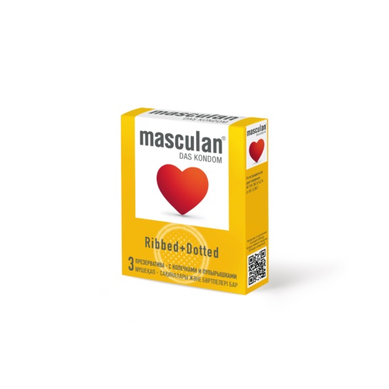 ������������ MASCULAN 3 RIBBED+DOTTED � 3 (� ��������� � �����������) 3 �����, ���. 1956