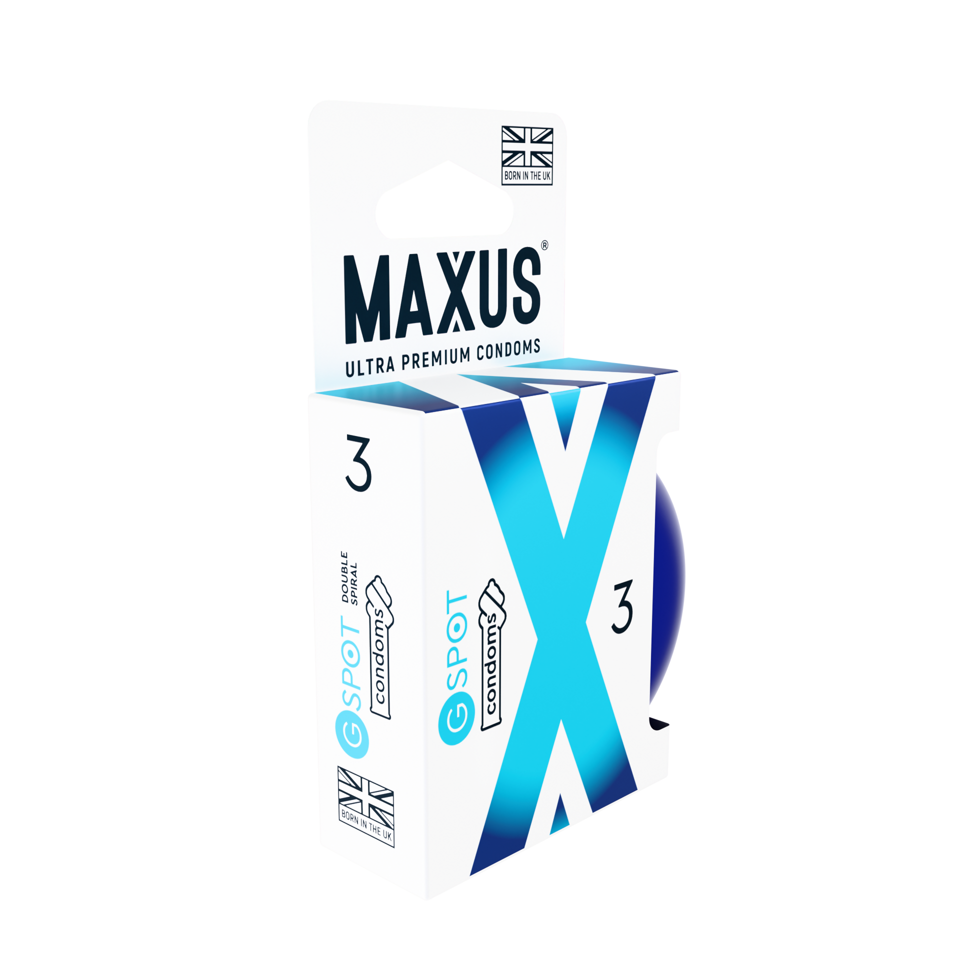 ПРЕЗЕРВАТИВЫ MAXUS G SPOT № 3 X-EDITION  (гладкие, двойная спираль) в кейсе