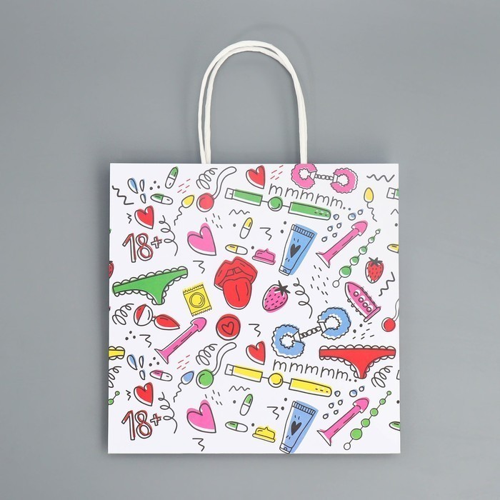 ПАКЕТ ПОДАРОЧНЫЙ КРАФТОВЫЙ 18 22х22х11 см, арт. 9304744