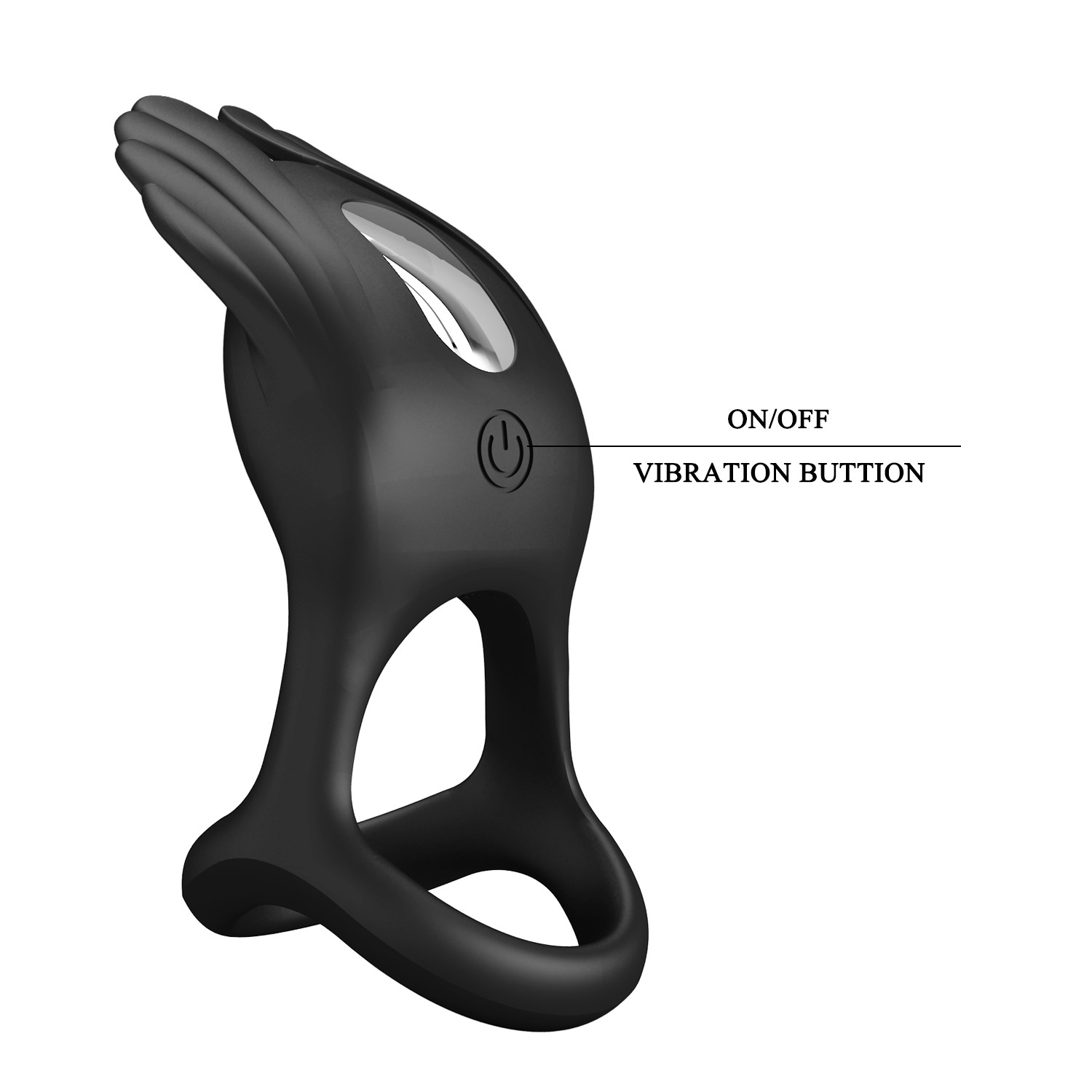 КОЛЬЦО ЭРЕКЦИОННОЕ С ВИБРАЦИЕЙ 7 режимов вибрации, D кольца 32 мм арт. BI-210318