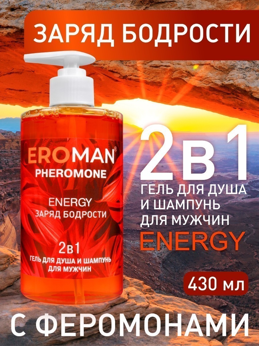 Гель для душа и шампунь ENERGY, 430 мл арт. LB-35001