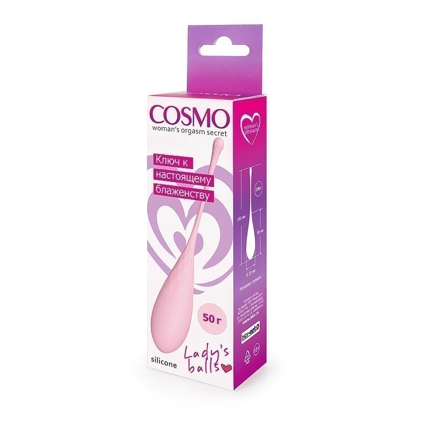 ВАГИНАЛЬНЫЙ ШАРИК L 80 мм D 28 мм, вес 50 г арт. CSM-23139-1