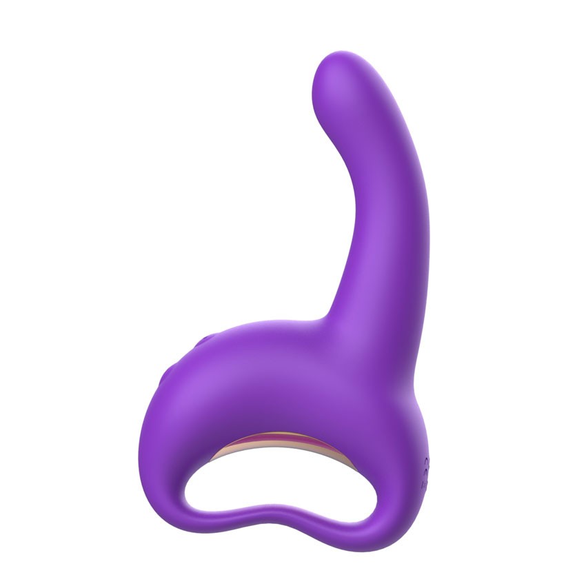 ВИБРОМАССАЖЁР 10 режимов стимуляции G-точки, L рабочей части 112 мм D 32 мм, фиолетовый арт. MY-1901