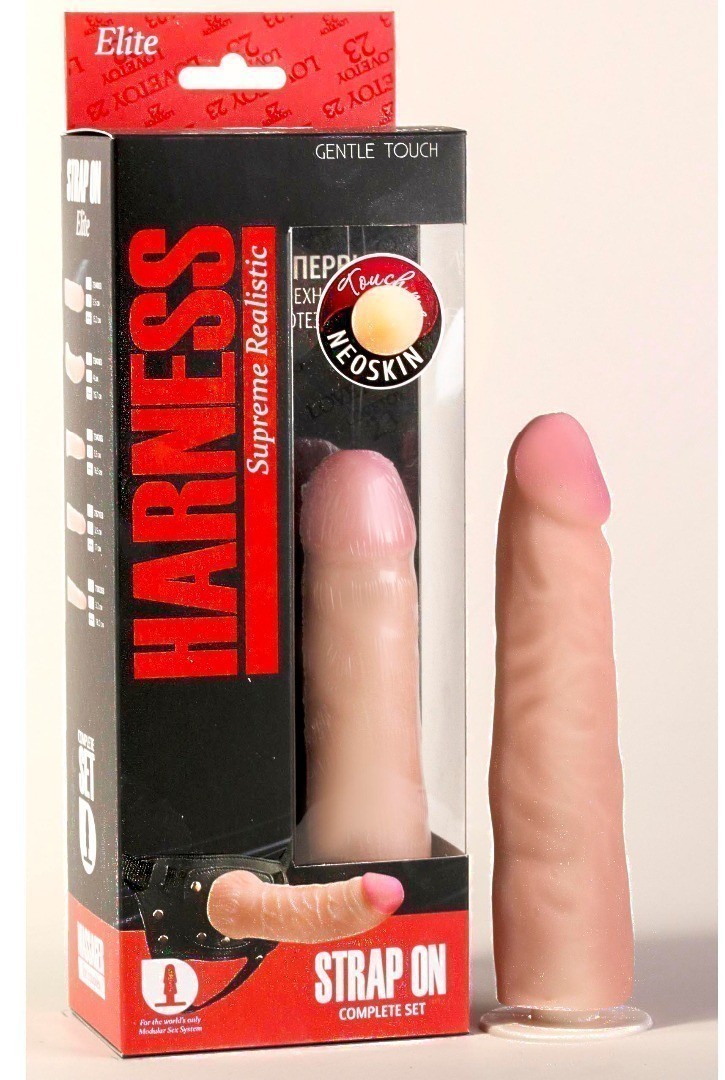 Фаллоимитатор на трусиках HARNESS, L 170 мм D 35 мм арт. 737103