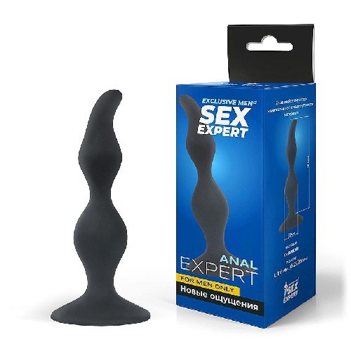 ВТУЛКА АНАЛЬНАЯ цвет чёрный, L 110 мм D 23x29 мм арт. SEM-55043