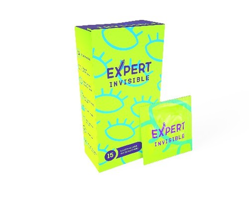 ПРЕЗЕРВАТИВЫ EXPERT INVISIBLE № 15 (ОСОБО ТОНКИЕ) NEW, 15 штук 