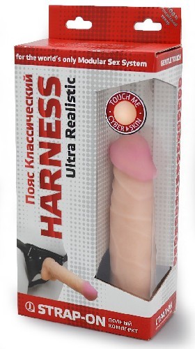 Фаллоимитатор на трусиках HARNESS, L 175 мм D 42 мм арт. 731303