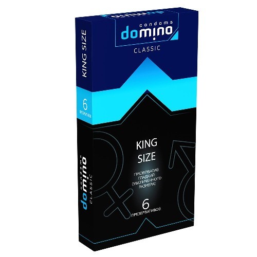 ПРЕЗЕРВАТИВЫ DOMINO CLASSIC KING SIZE 6 штук