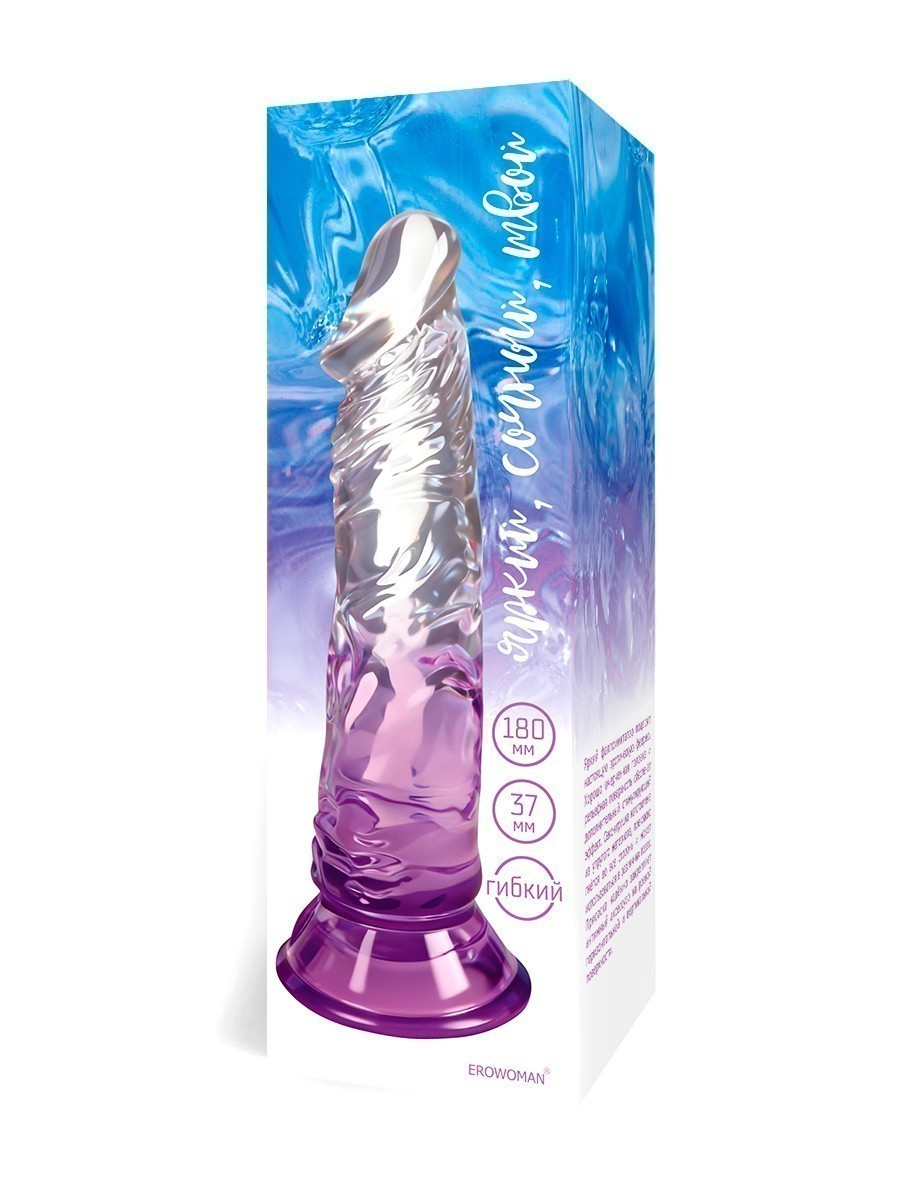 ФАЛЛОИМИТАТОР L рабочей части 185 мм D 37 мм арт. LET-14006