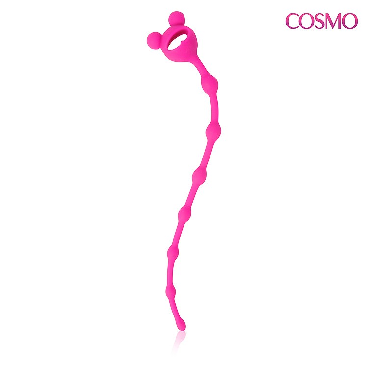 ЦЕПОЧКА АНАЛЬНАЯ L 230 мм D 8x10x13 мм, цвет розовый арт. CSM-23025