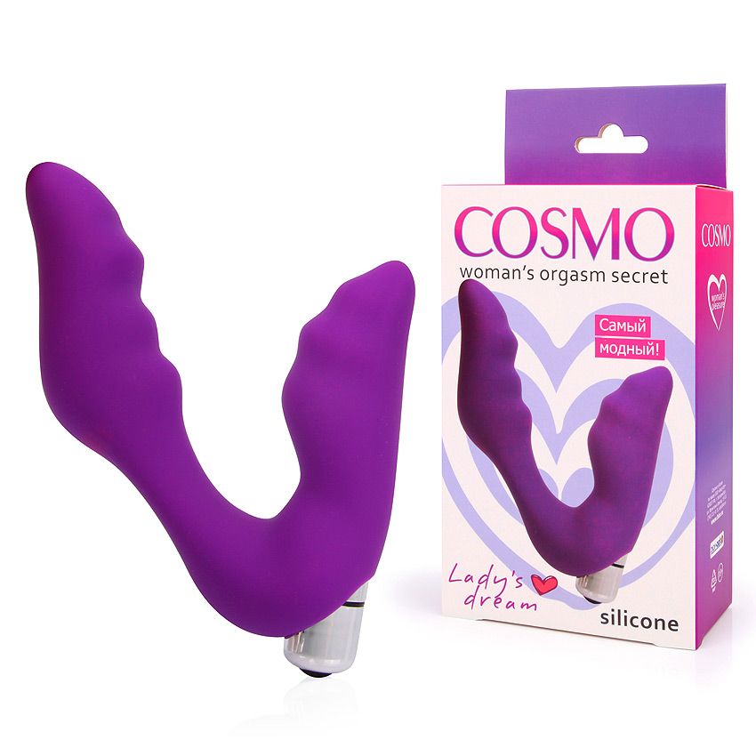 ВИБРОМАССАЖЁР L 127 мм D 29x31 мм, цвет фиолетовый арт. CSM-23089