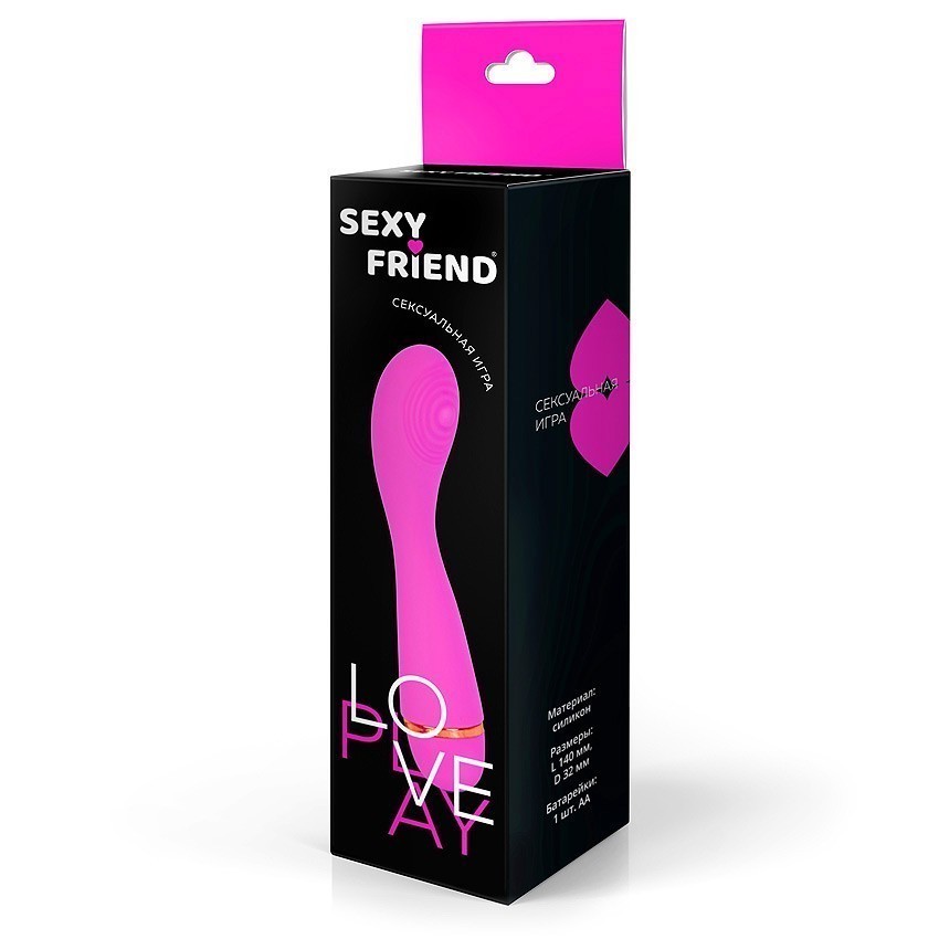 ВИБРОМАССАЖЁР 20 режимов вибрации, L 140 мм D 32 мм арт. SF-70289