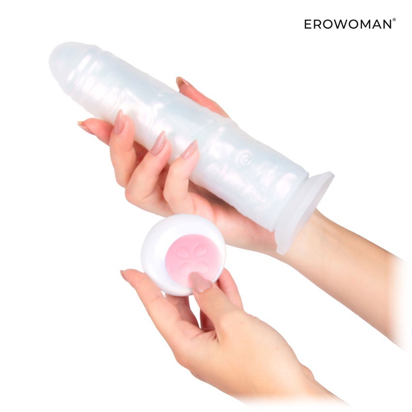 ВИБРОМАССАЖЁР L рабочей части 190 мм D 42 мм, 10 режимов вибрации, 4 режима подсветки, дистанционный пульт арт. LET-14007