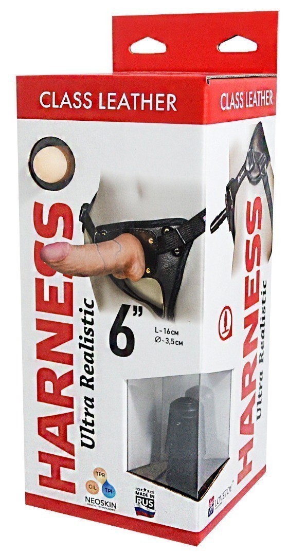 Фаллоимитатор на трусиках HARNESS, L 160 мм, D 35 мм арт. 632003