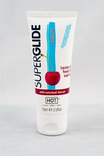 Гель лубрикант SUPERGLIDE CHERRY с ароматом вишни на водной основе, 75 мл, арт. 44115