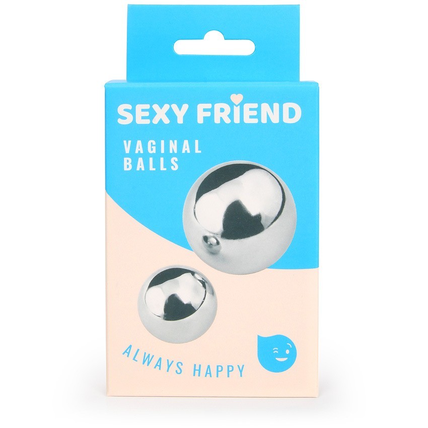 ШАРИКИ ВАГИНАЛЬНЫЕ 2 шт. без шнурка, металл D 30 мм (110 гр.), D 20 мм (35 гр.) арт. SF-70161