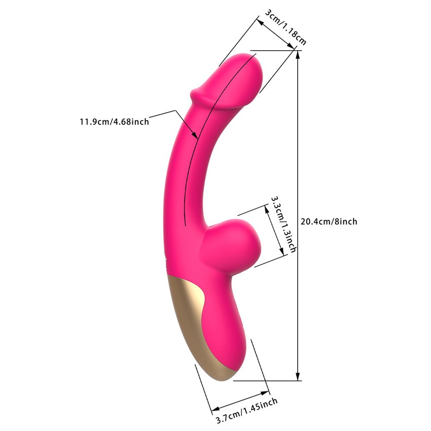 ВИБРОМАССАЖЁР 10 режимов вибрации, L рабочей части 110 мм D 35 мм арт. MY-236