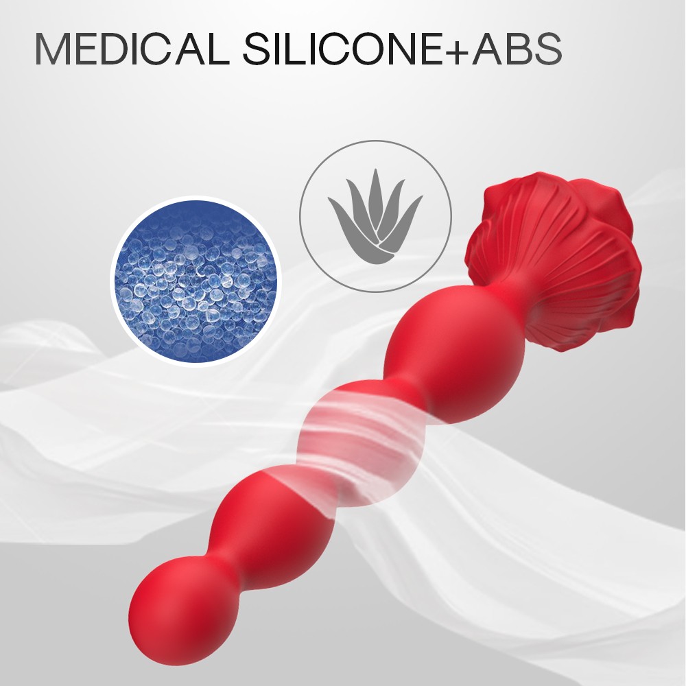 ВИБРОМАССАЖЁР L 195 мм D 20x32 мм, 9 режимов вибрации, дистанционный пульт арт. USK-A06