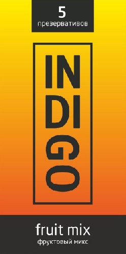 ПРЕЗЕРВАТИВЫ INDIGO FRUITMIX № 5 (ФРУКТОВЫЙ МИКС С АРОМАТОМАМИ), 5 штук