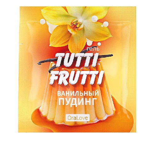 Интимный гель TUTTI-FRUTTI ванильный пудинг 4 г  арт. LB-30022t