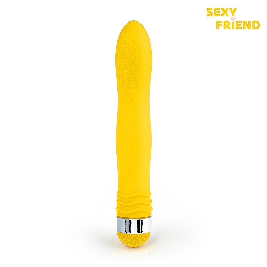 ВИБРОМАССАЖЁР L 175 мм D 29 мм цвет жёлтый арт. SF-70232-4